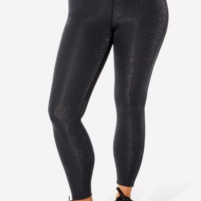 Yitty Spotlight Ruched Legging Shimmered Iconic Black size 3X